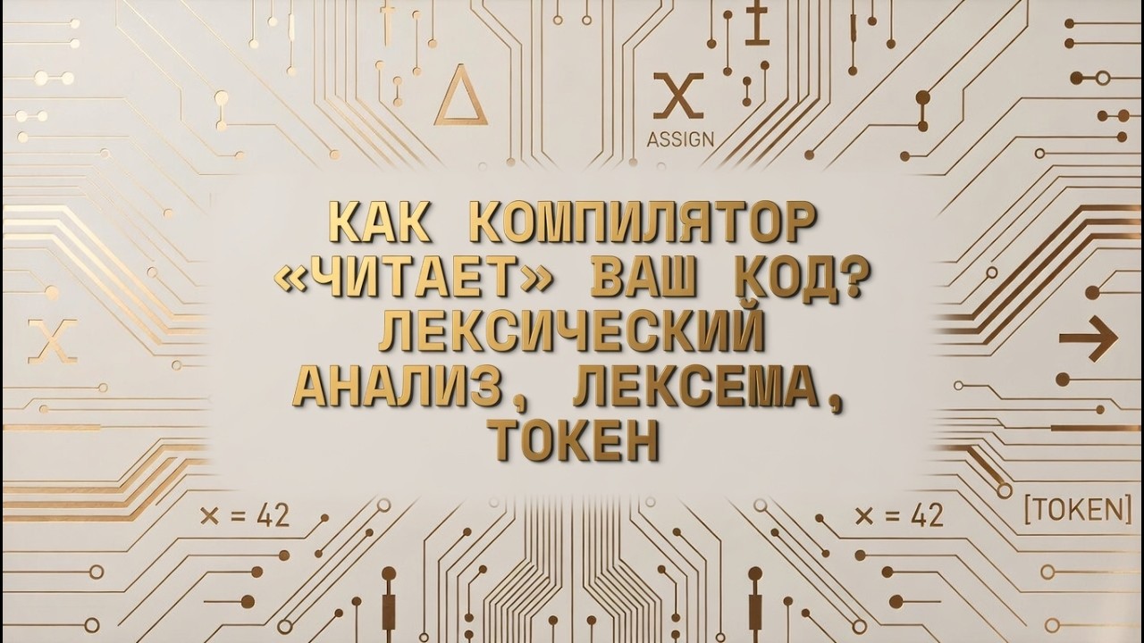 Как компилятор «читает» ваш код? лексический анализ, лексема, токен