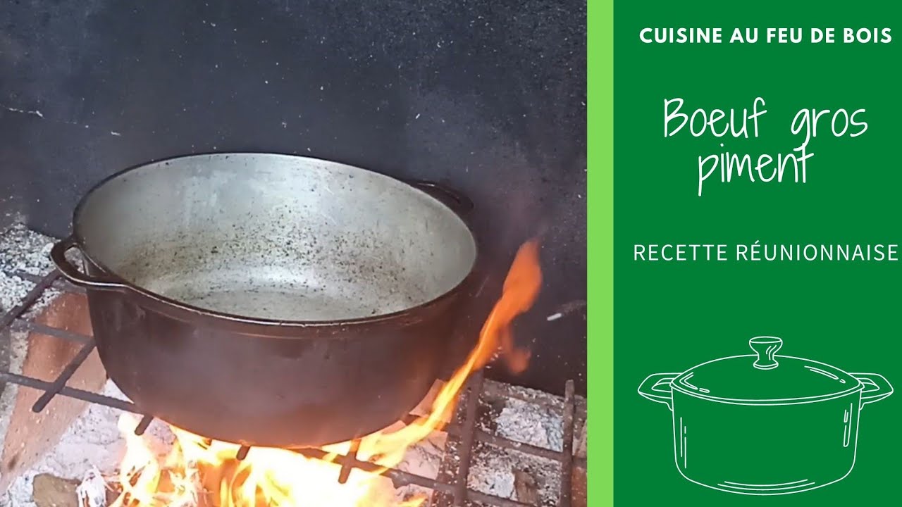 🔥 Inédit Cuisine au feu de bois | Boeuf gros piment 🌶️