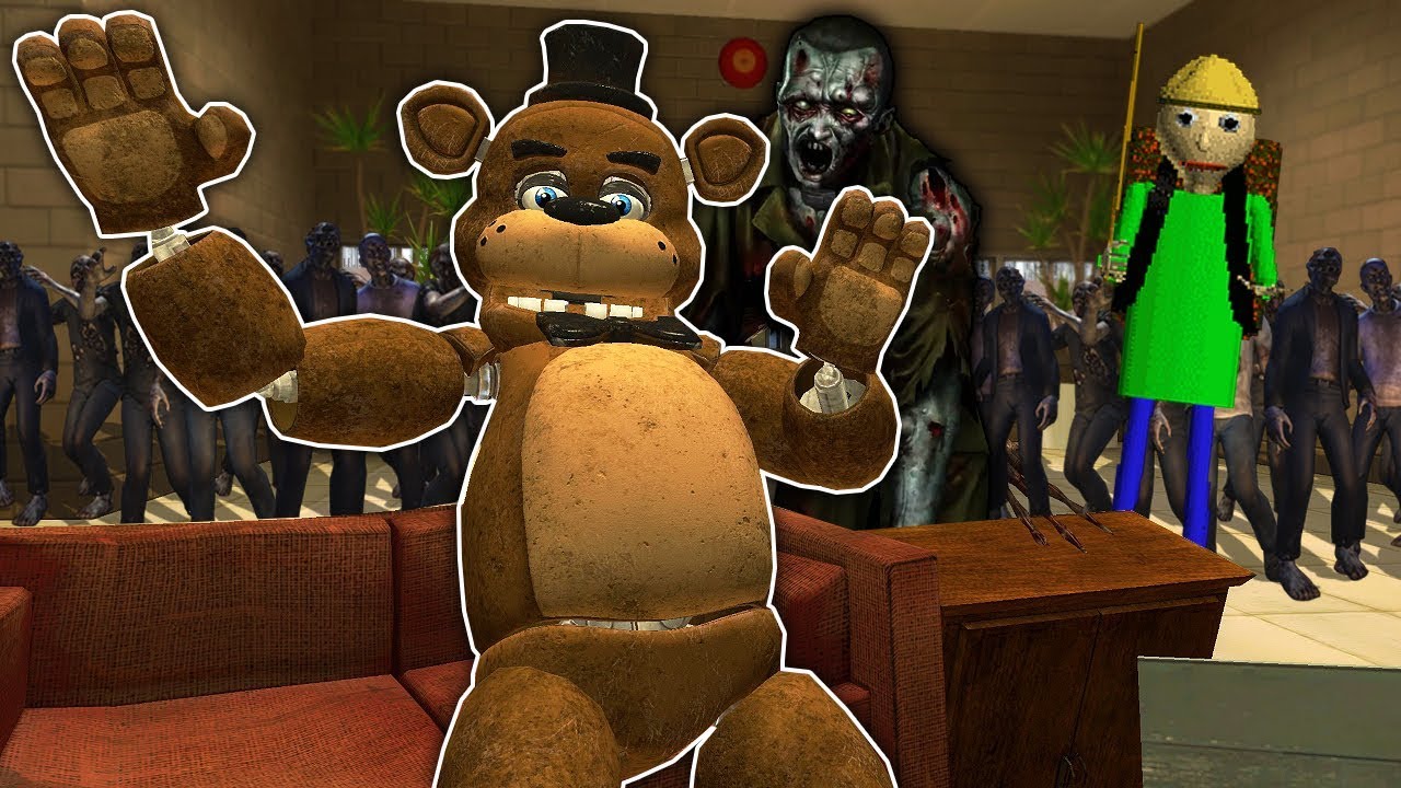 We Must Defend Baldi's College From Zombies in Gmod! - Garry's Mod Multiplayer Survival