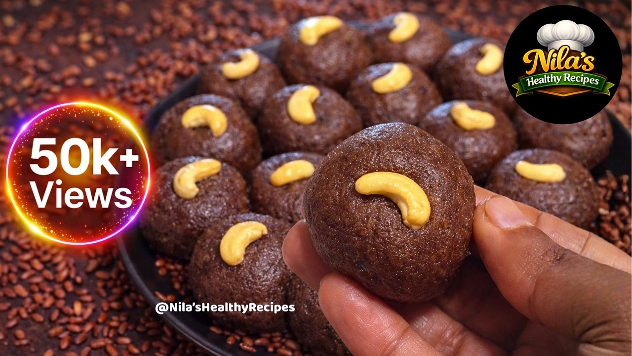 அரிசி இருந்தா உடனே இந்த லட்டு செய்ங்க|Red Rice Ladoo Recipe|சிவப்பு அரிசி லட்டு|Jaggery Laddu|NHR