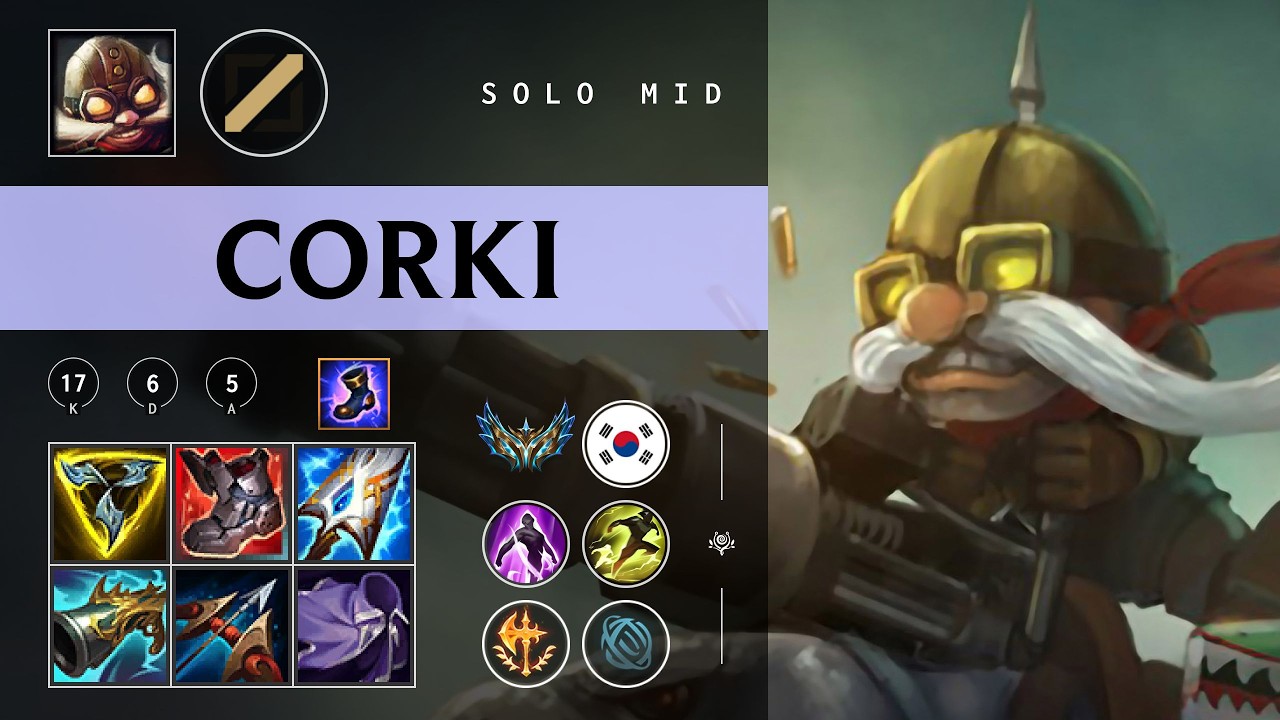 Corki Mid vs Sylas - KR Challenger Patch 26.04
