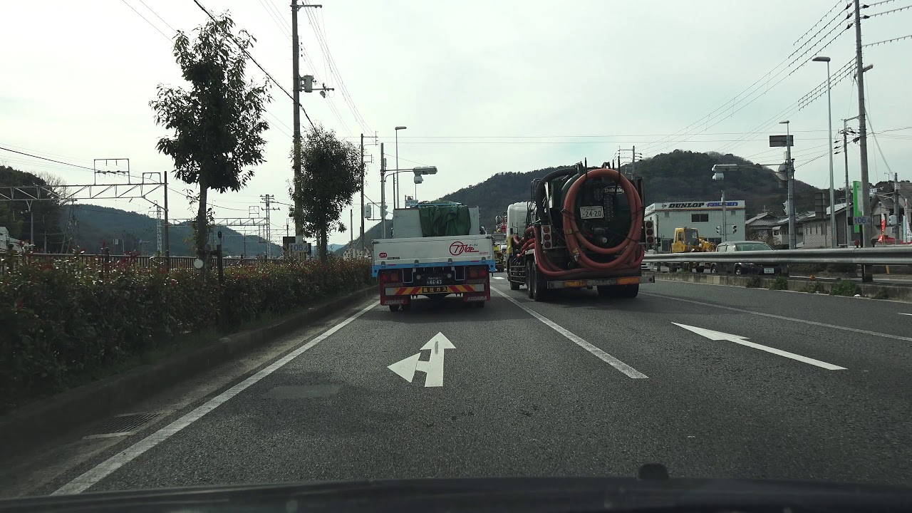 4K　国道2号・太子竜野バイパス終点→龍野西ICまでのアクセス道路　等速　兵庫県たつの市・国道2号→兵庫県道121号
