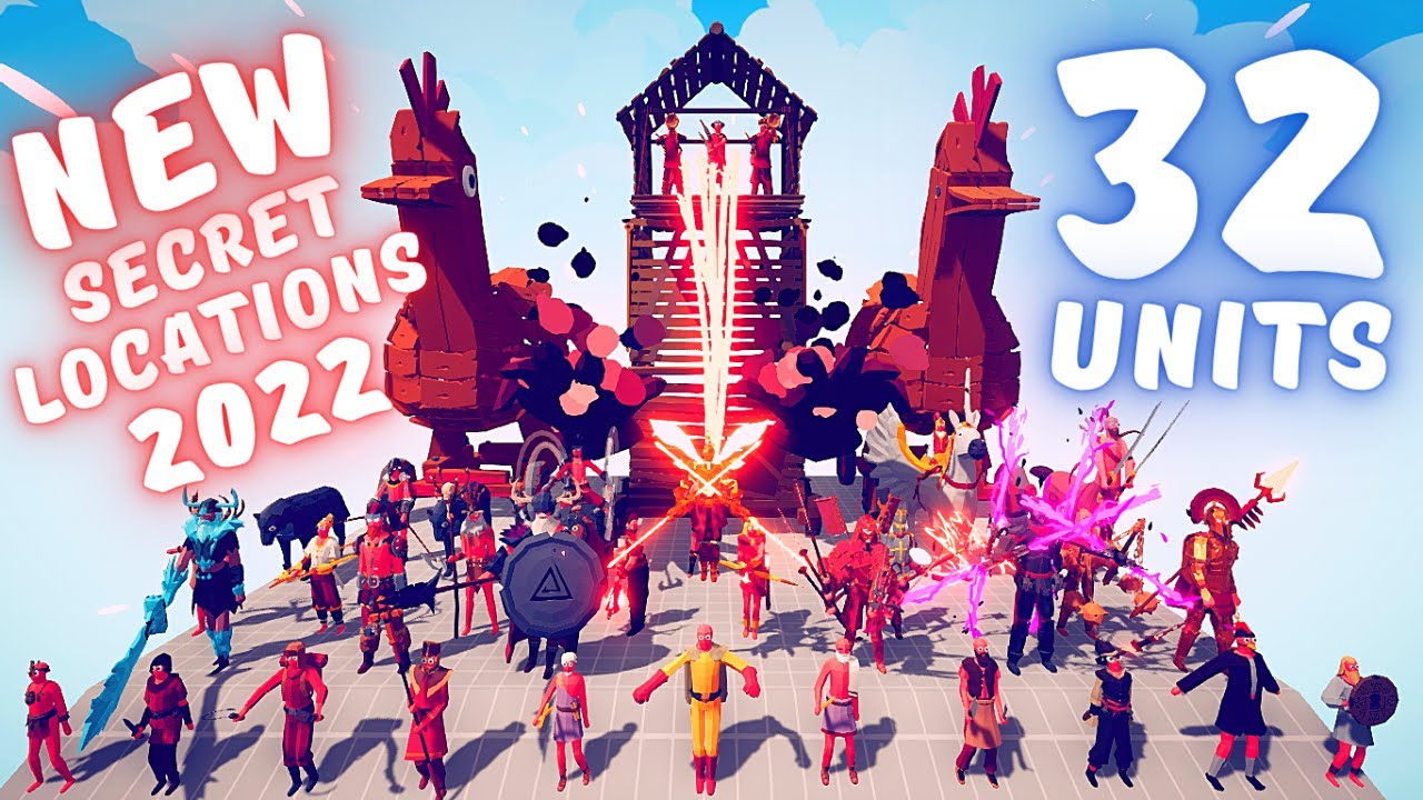 ALL 32 NEW HIDDEN UNITS SECRET LOCATIONS - Totally Accurate Battle Simulator TABS