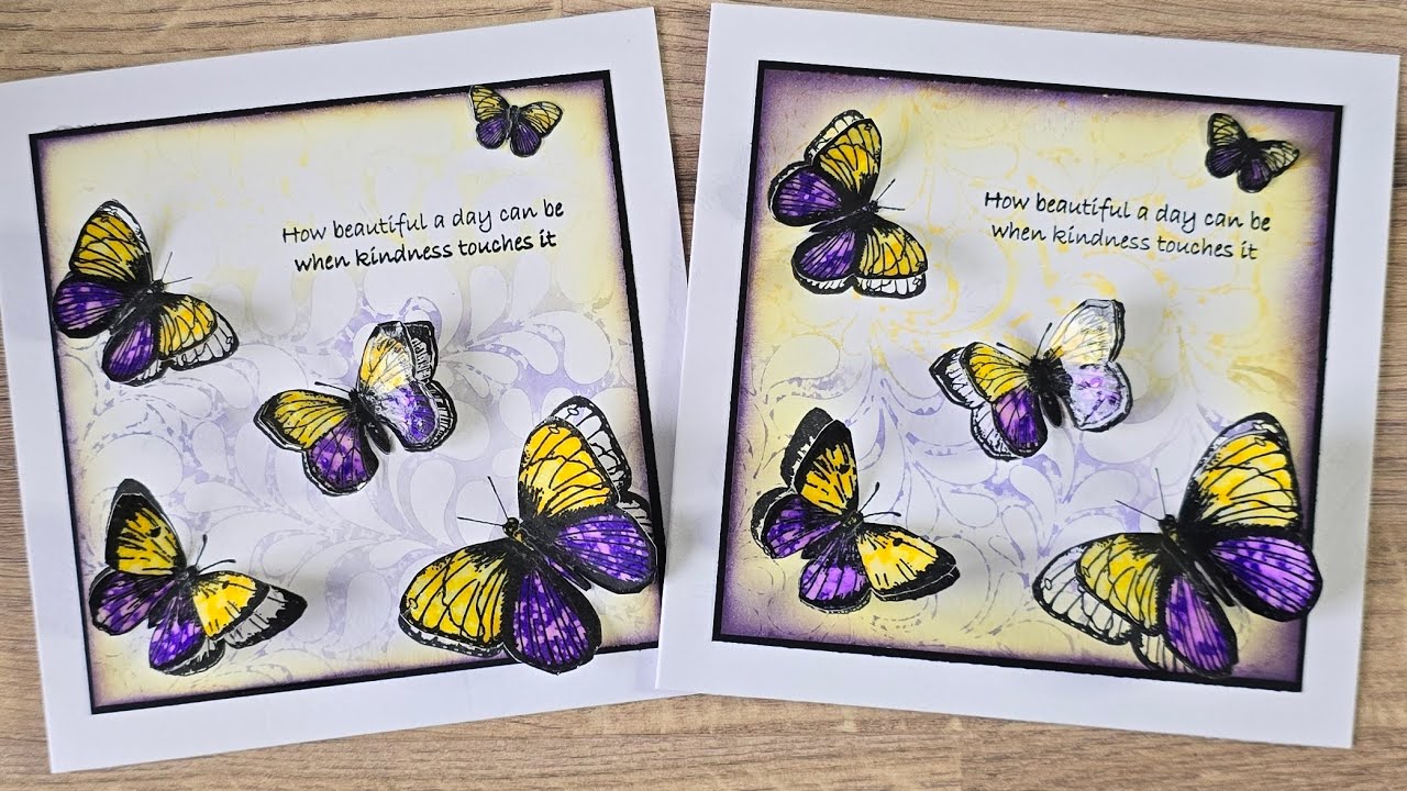 CHECK OUT THESE 3D BUTTERFLIES USING INKYLICIOUS STAMPS