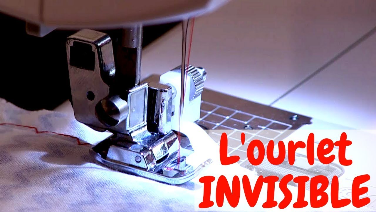 L'OURLET INVISIBLE avec le pied de biche spécial