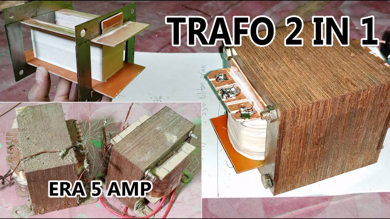 CARA MEMBUAT TRAFO 2 IN 1 + RUMUS LILITAN FULL TEMBAGA