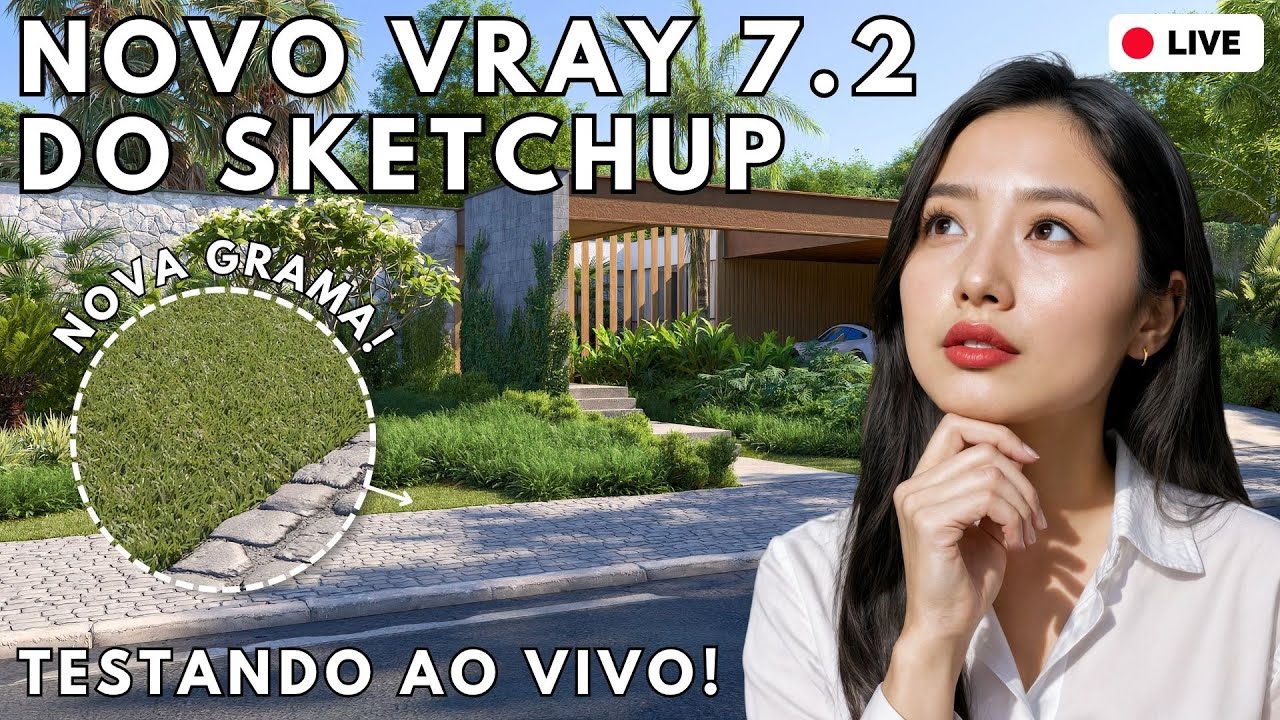 🔥 Novo VRAY 7.2 para Sketchup! Novas Ferramentas, Performance e Inteligência Artificial!