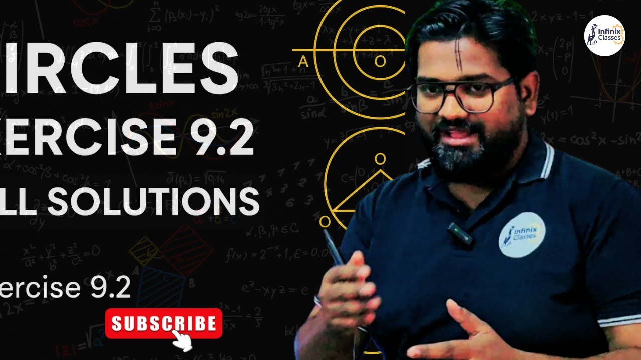 Exercise 9.2 | Class 9 Circles | NCERT Maths | Infinix Classes | Faiz Sir #infinixclasses