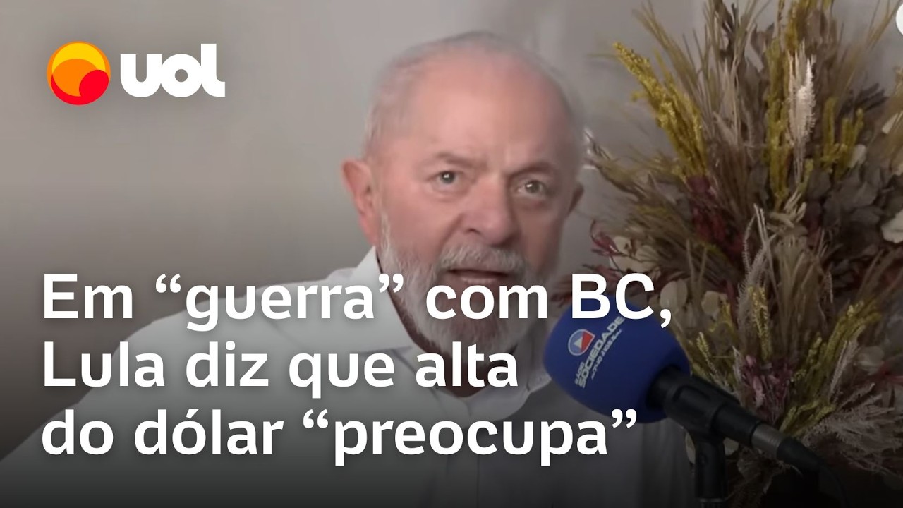 Lula diz que dólar 'preocupa' e vê 'jogo de interesse especulativo contra o real': 'Não é normal'