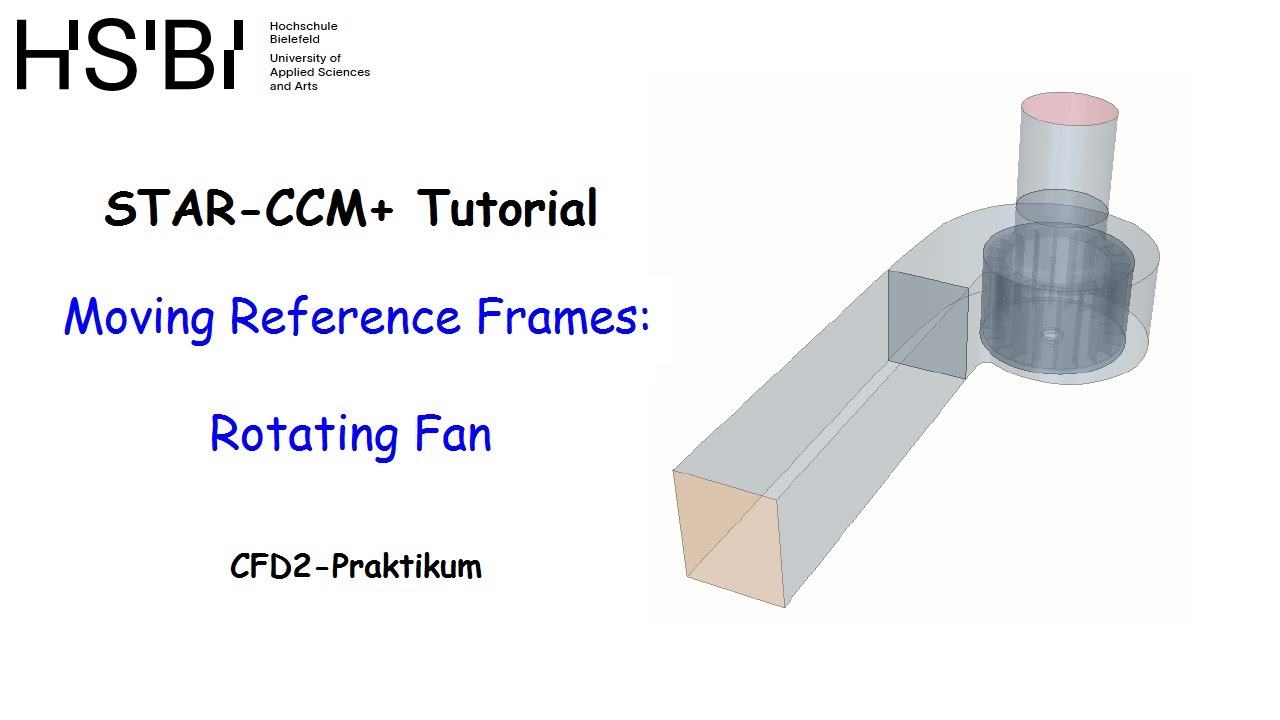 STAR-CCM+ Tutorial: Moving Reference Frames: Rotating Fan