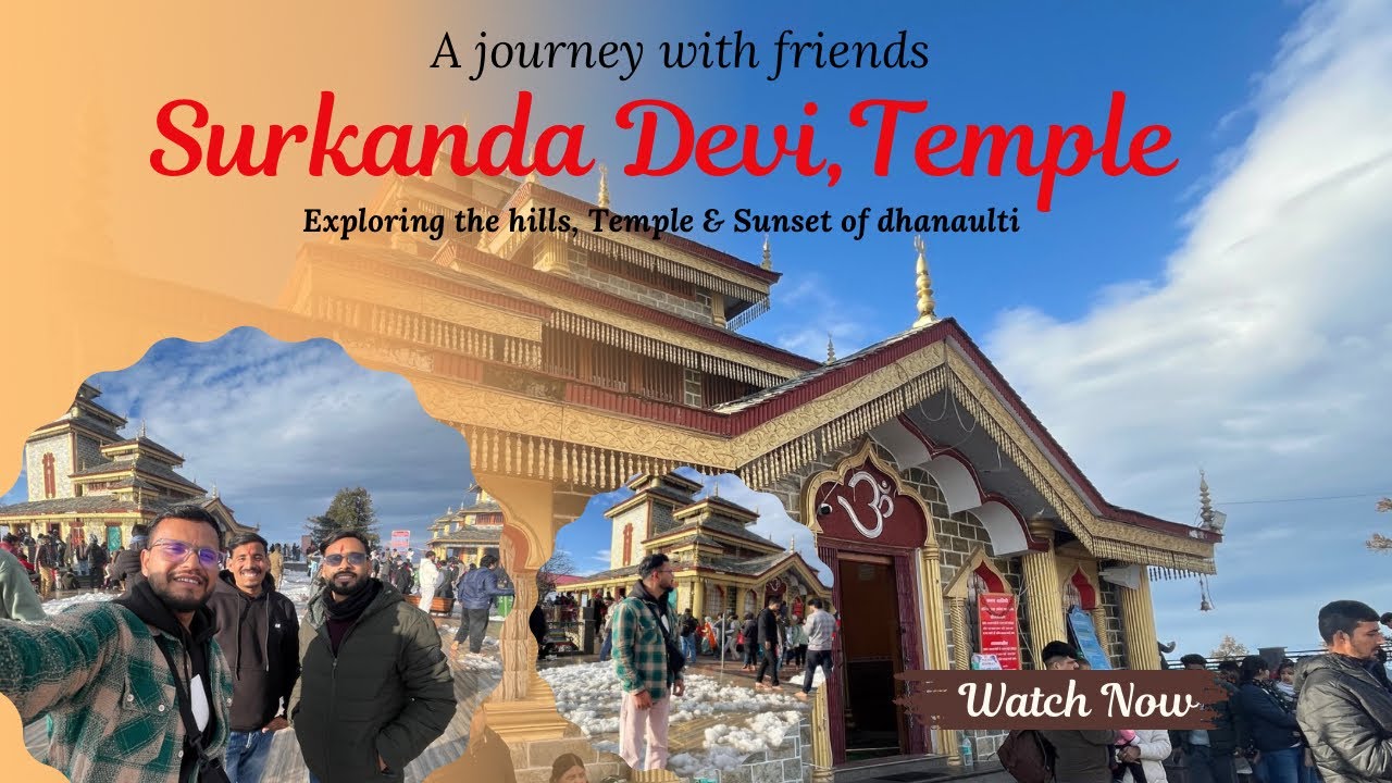 Finally surkanda devi temple aa gaye 🙏🏻