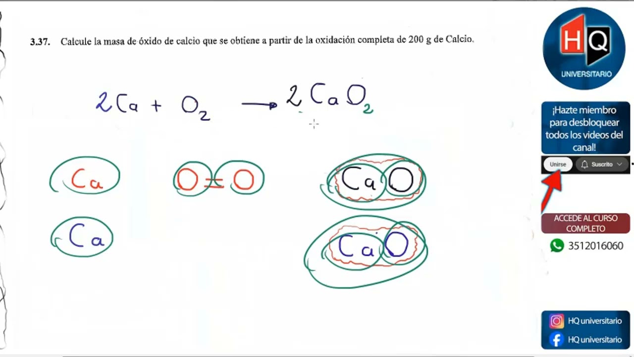 2026-01-20 | Clase 16 | Estequiometria | Intensivo Medicina 2026