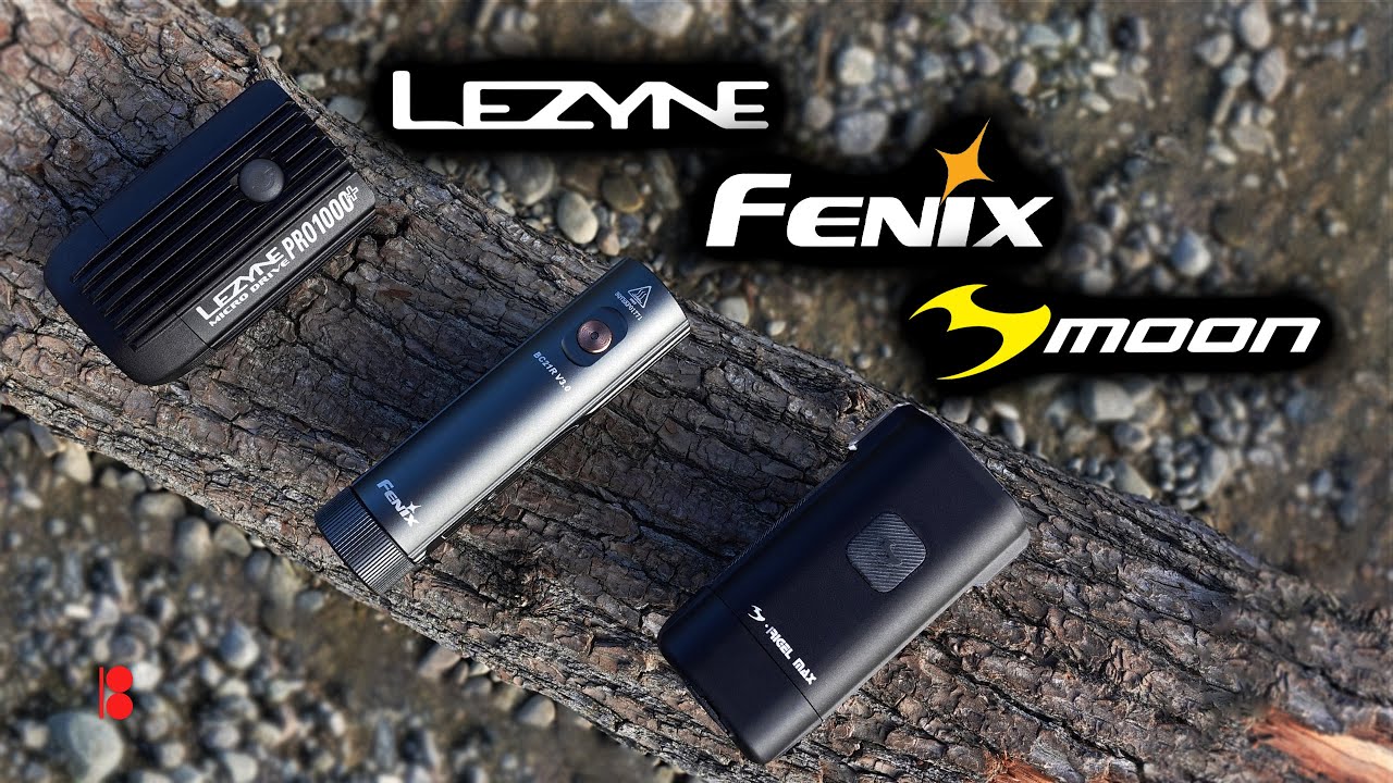 ЯКИЙ ЛІХТАР КРАЩЕ? Порівняння велофар 1000+ люмен від Fenix, Lezyne та Moon // Огляд + Тест