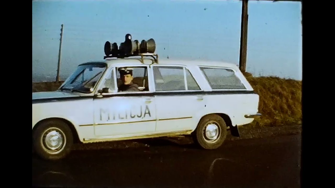 [Super 8mm]Fiat 125p, Milicja, Szyb Daniłowicza w Wieliczce - film niemy