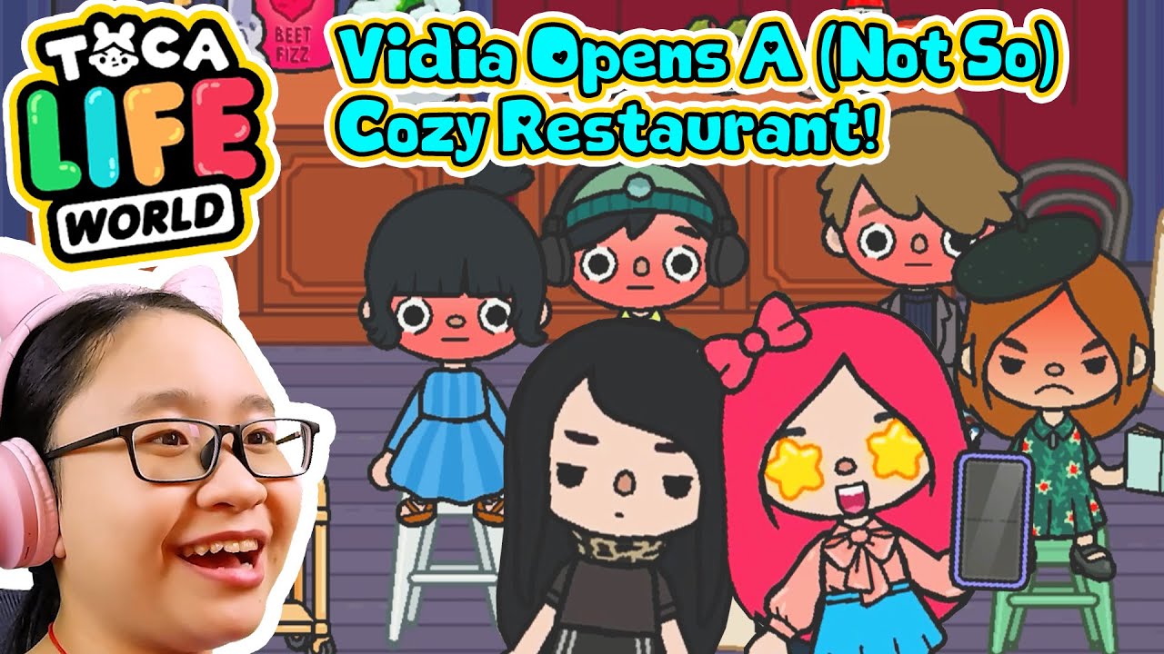 Toca Life World -Vidia Opens a (Not So) Cozy Restaurant!!!