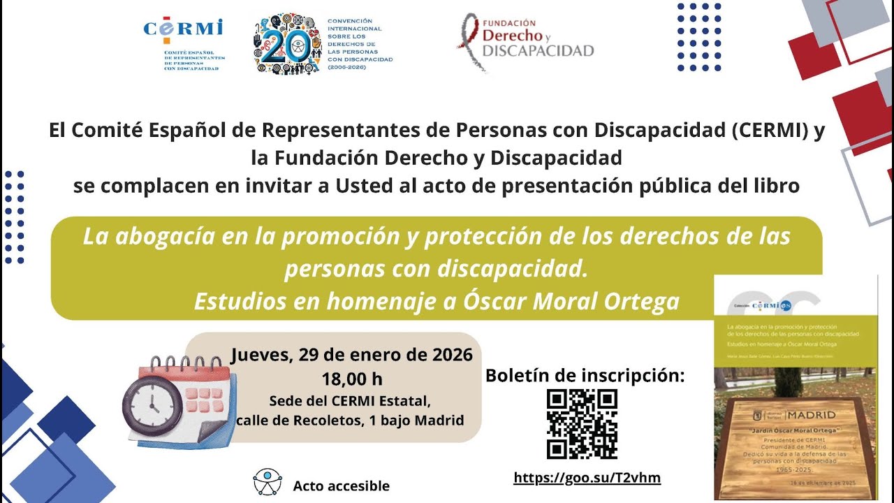 La abogacía en la promoción y protección de los derechos de las personas con discapacidad.