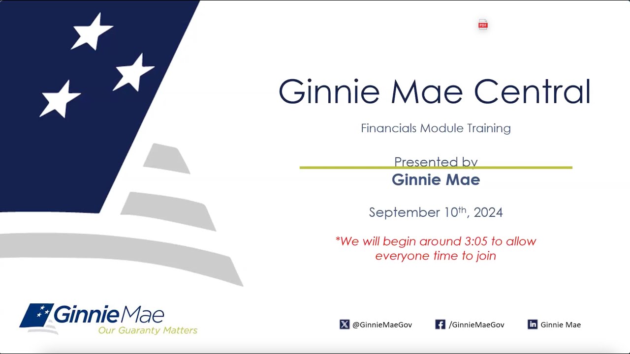 GMC Financials Module Training