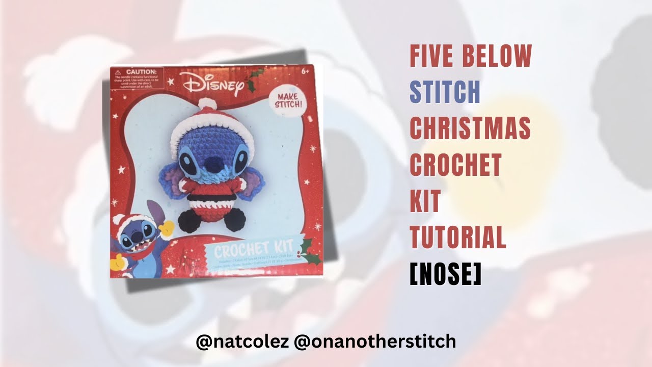 How to Crochet Stitch 🎄🧶 | FIVE BELOW Christmas Crochet Kit (Part 3: Nose)