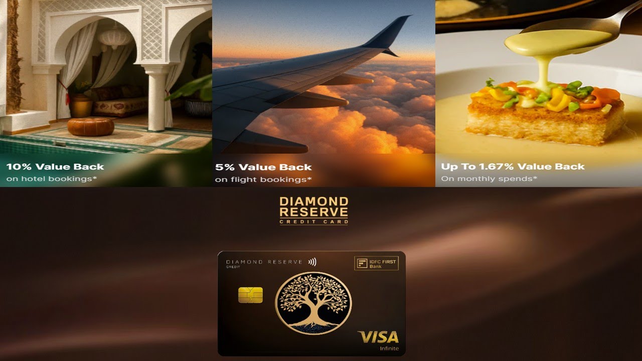 IDFC First Diamond Reserve Credit Card || Benefits || Offers || Detailed Information ||