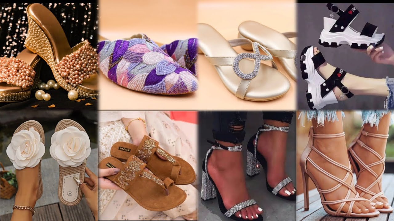 Trending footwear for women 🫶👌#viralvideo #chappal #heels #sandal #fashion #pinterest #stylish