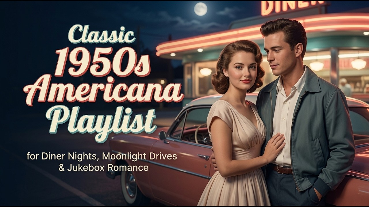 Classic 1950s Americana Playlist for Diner Nights, Moonlight Drives, and Jukebox Romance