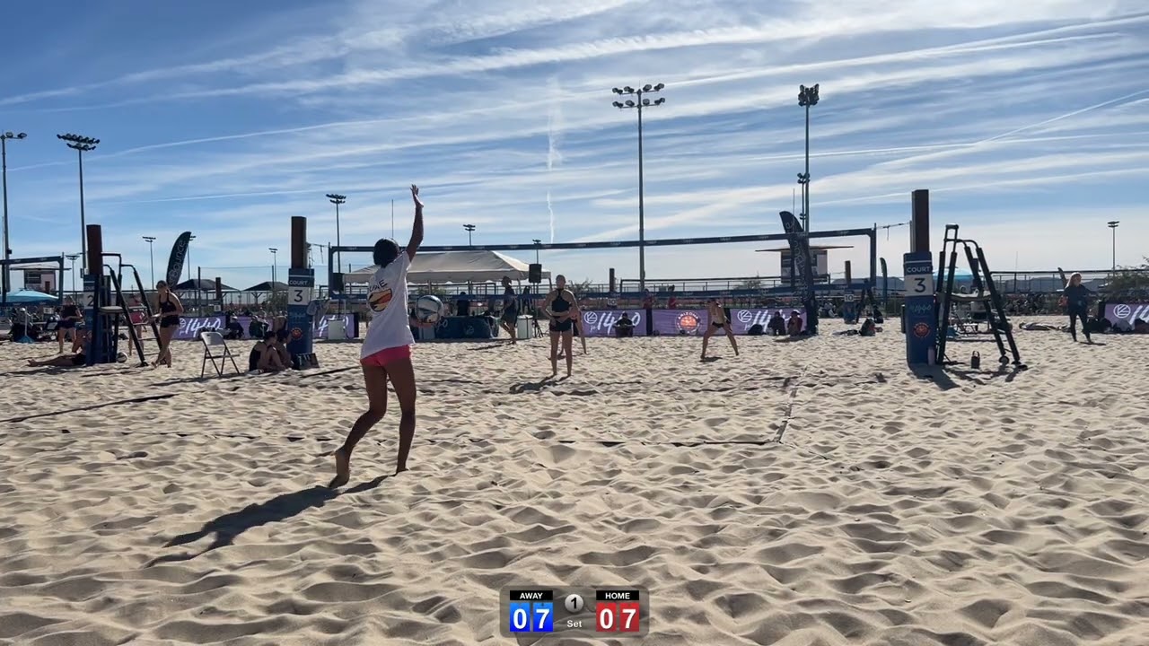 Day 2: Game 5 - Set 1 | P1440 Arizona futures tour | partner: Ella Hamilton | 7th place/36 teams