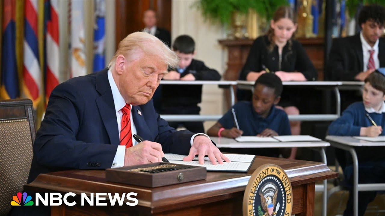 Trump signs executive order to dismantle Education Department