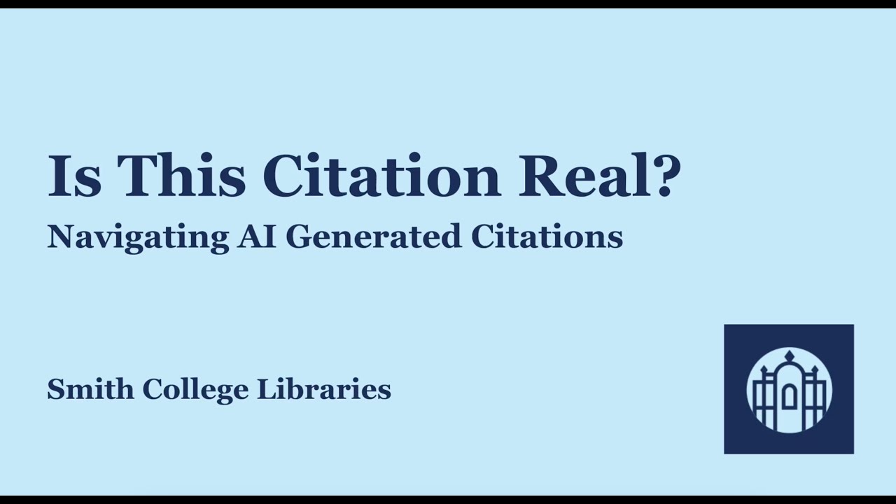 Is this citation real? How to verify A.I. generated citations