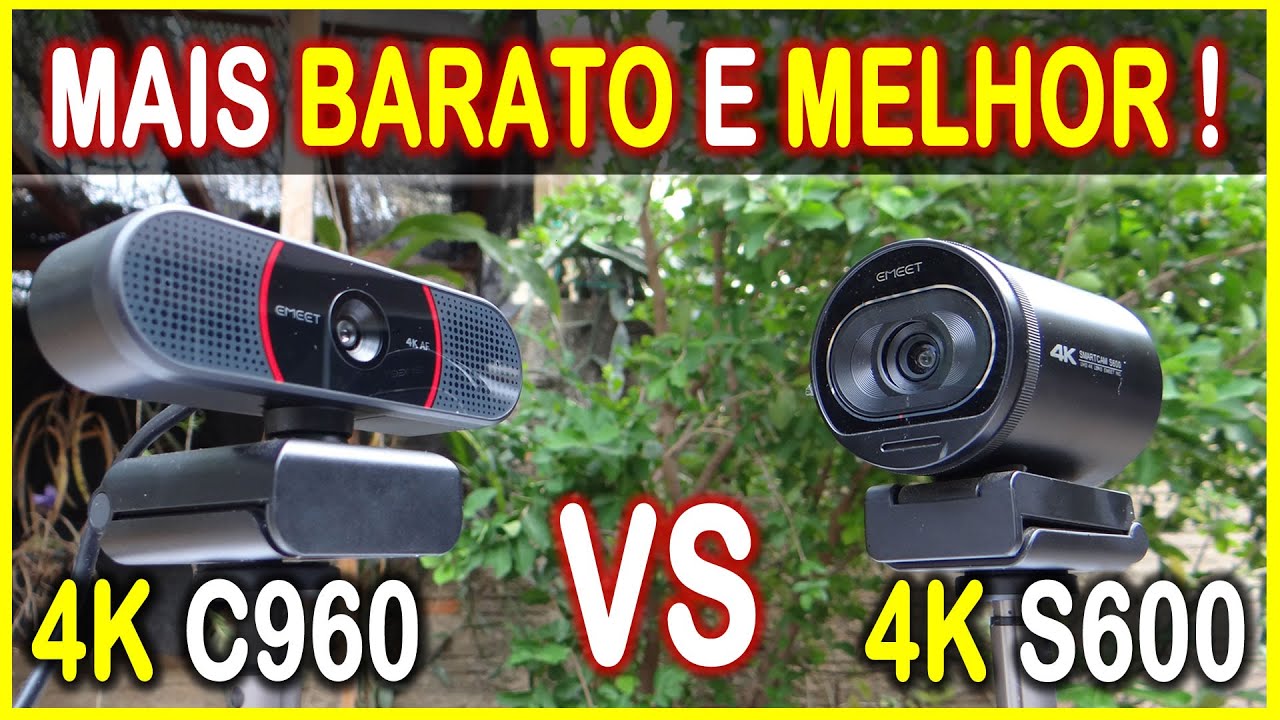 WEBCAM EMEET S600 COMPARATIVO EMEET C960 TESTE DE AUDIO , IMAGEM , CHROMAKEY .... !