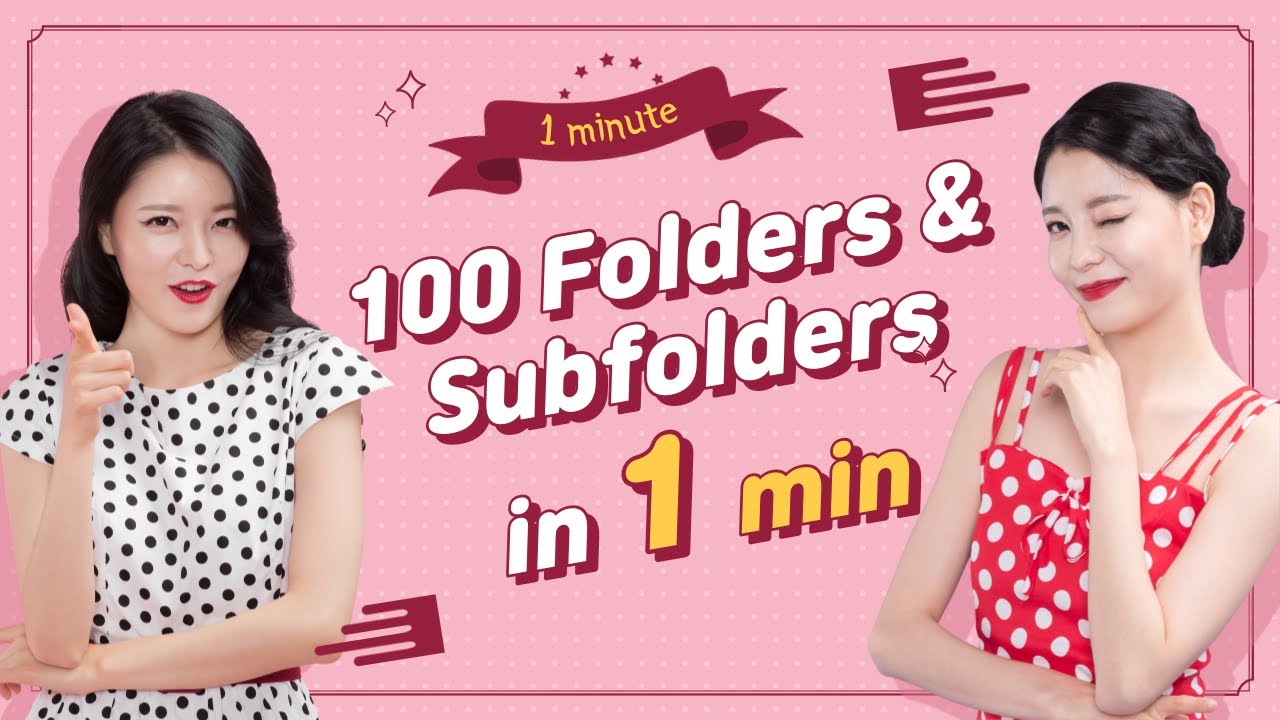 100 Folders and Subfolders at once  in 1 Minute (No VBA)