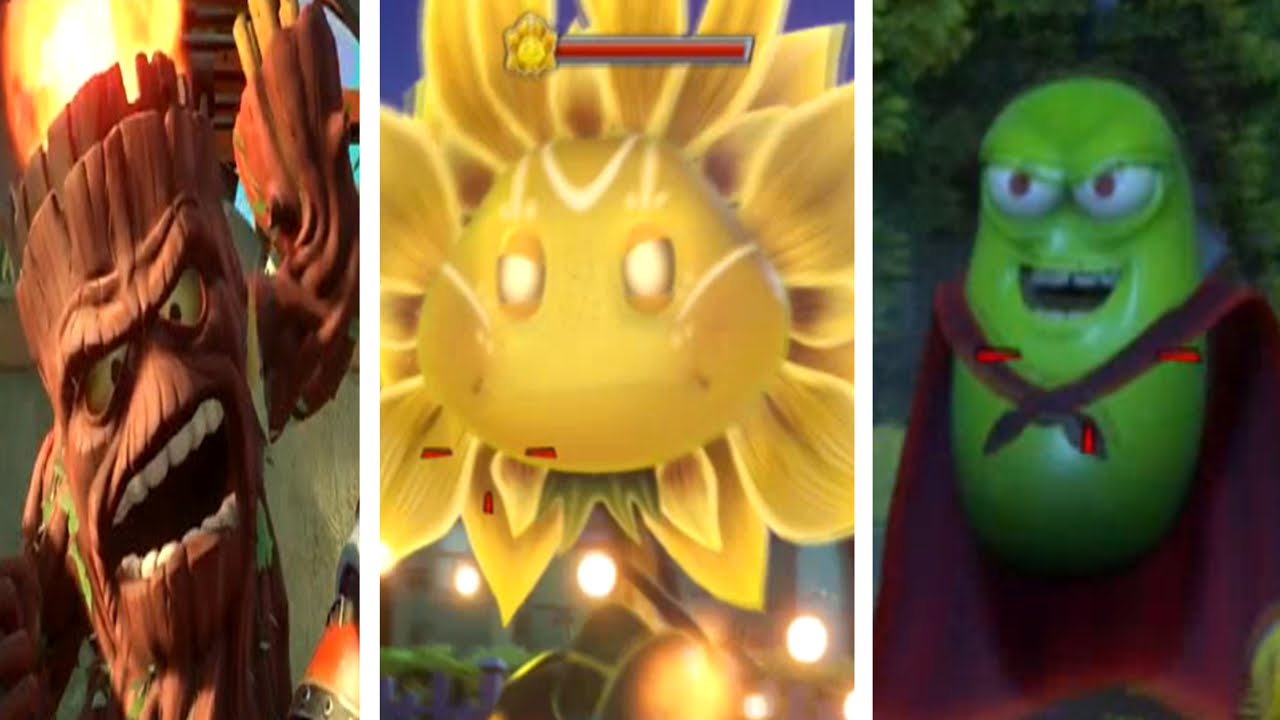 Plants vs. Zombies Garden Warfare 2 - ALL FINAL BOSSES (Part 1)