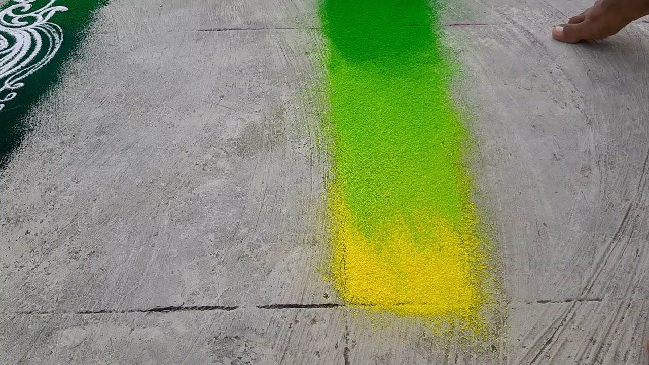 colorful rangoli | border Rangoli design | full rangoli | innovative rangoli for border