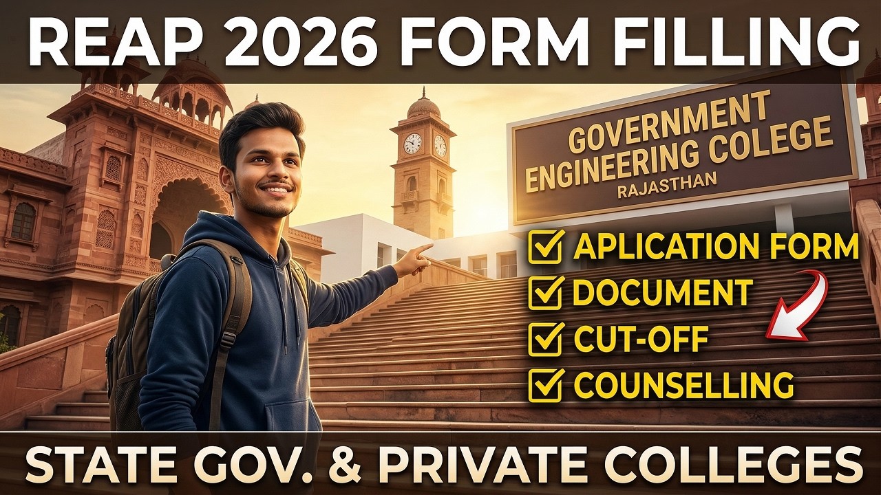 🚨 REAP Rajasthan 2026: Official Govt Engineering Admission Guide! 🏛️ | JEE & 12th Boards