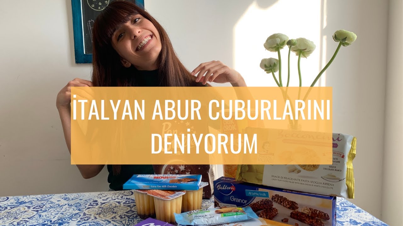 İtalyan atıştırmalıklarını deniyorum!