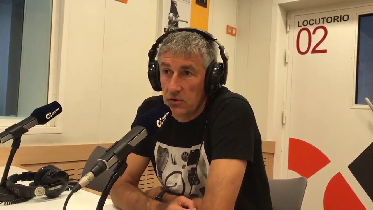 Quique Setien sobre los intentos del presidente para que no se marchase del club.