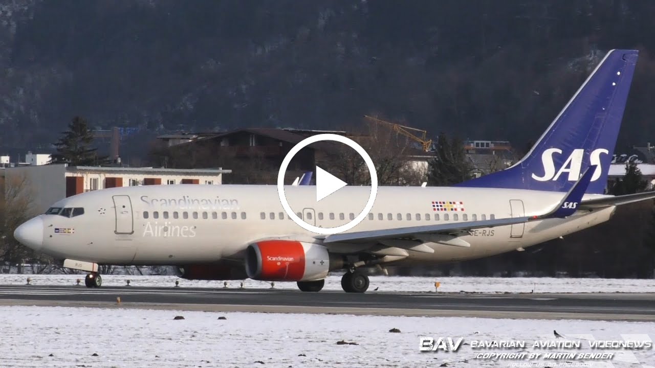 Boeing 737-700 - SAS Scandinavian Airlines SE-RJS - takeoff at Innsbruck Airport