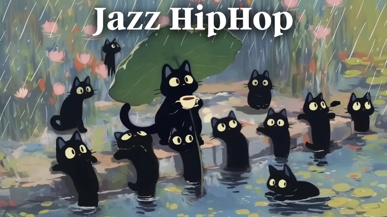 Are cats liquid? ☂️ Rain Lo-fi / Jazzy HipHop Study to Chillout to