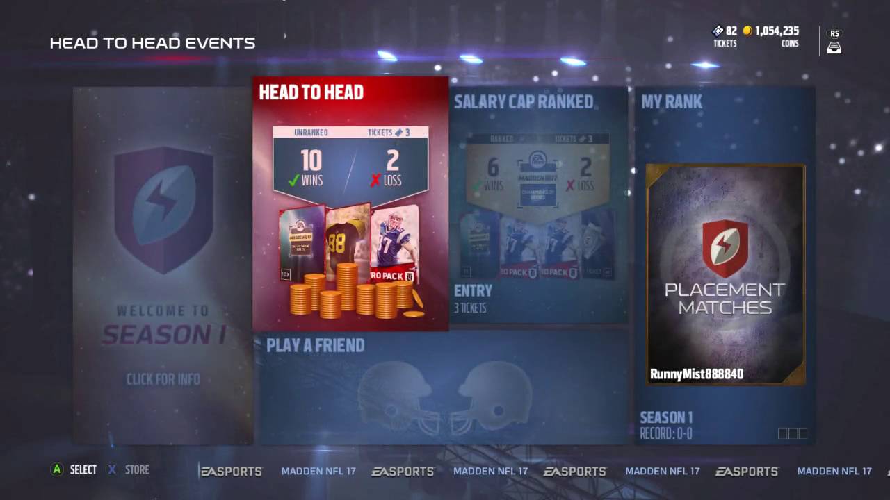 JUICED Rewards! 10 Game Mut Seasons Now REQUIRE Tickets To Play :: Madden 17 Ultimate Team