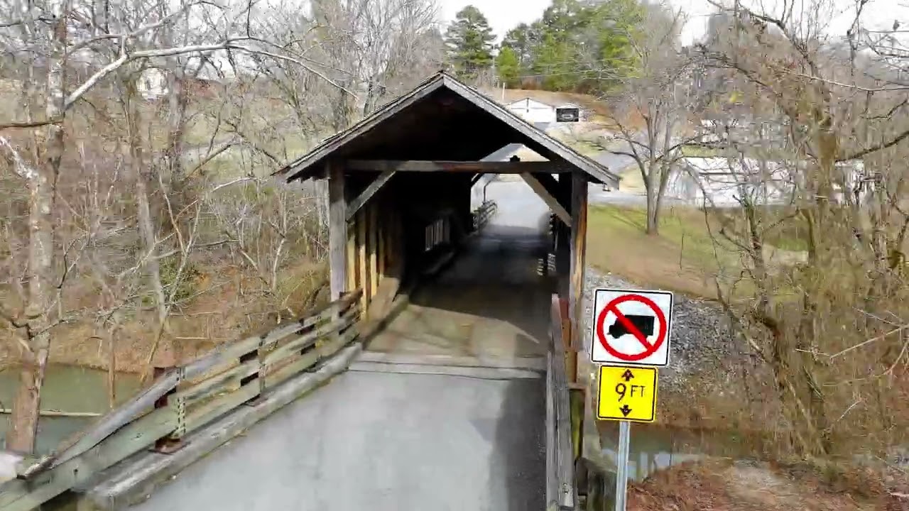Harrisburg Covered Bridge built in 1875 #potensic #coveredbridge #sevierville
