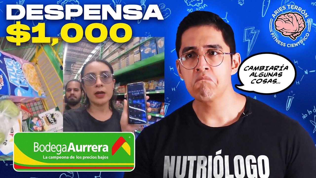 CRITICAN a FAMILIA que hizo DESPENSA con $1000 💰 (NUTRIÓLOGO REACCIONA)