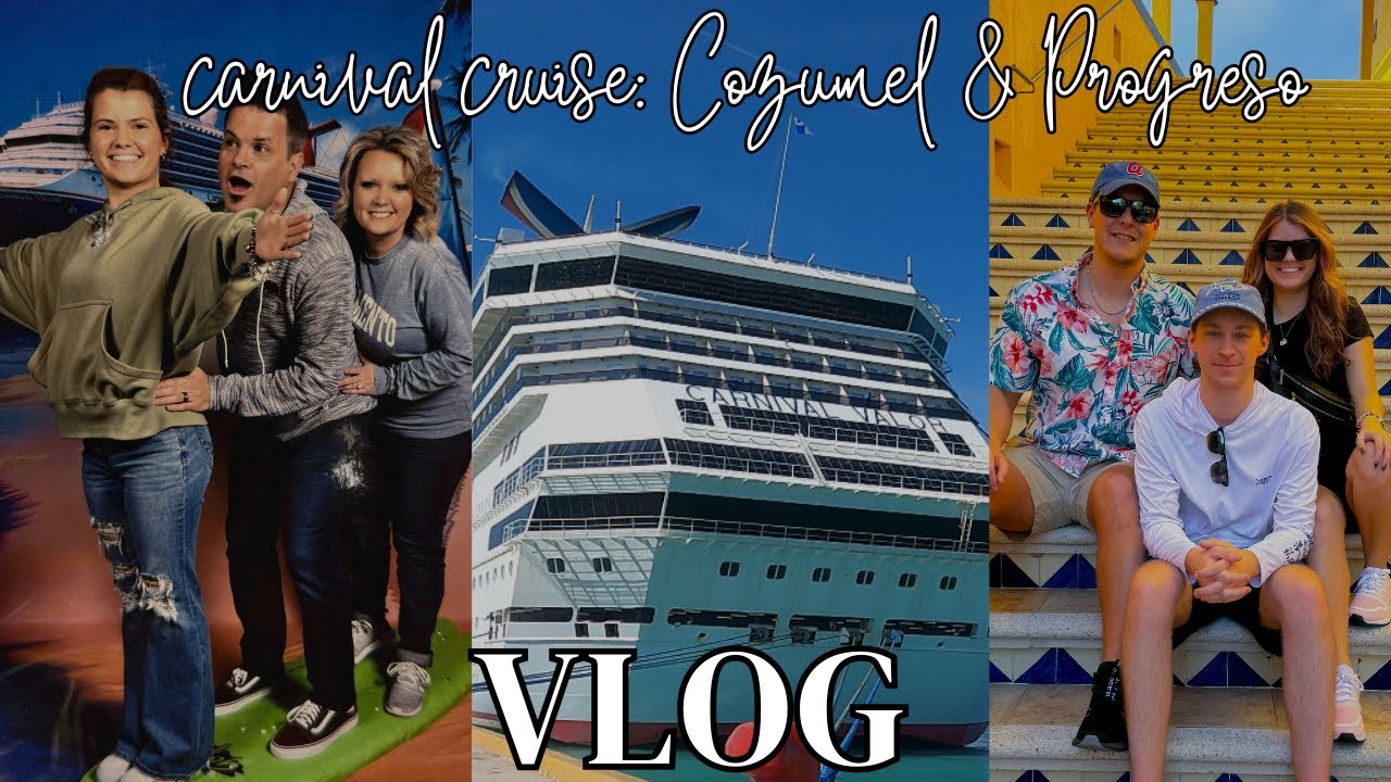 CARNIVAL CRUISE VLOG | 5 days on the Carnival Valor, room tour, Cozumel and Progreso