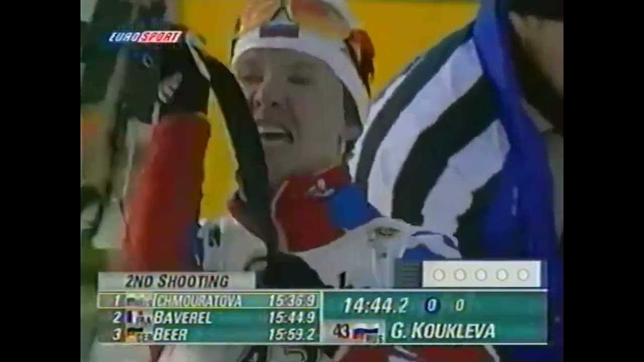 БИАТЛОН. КМ 1999-00. Эстерсунд (Швеция). Женщины. Спринт 7,5 км. (Eurosport). 11.02.2000.