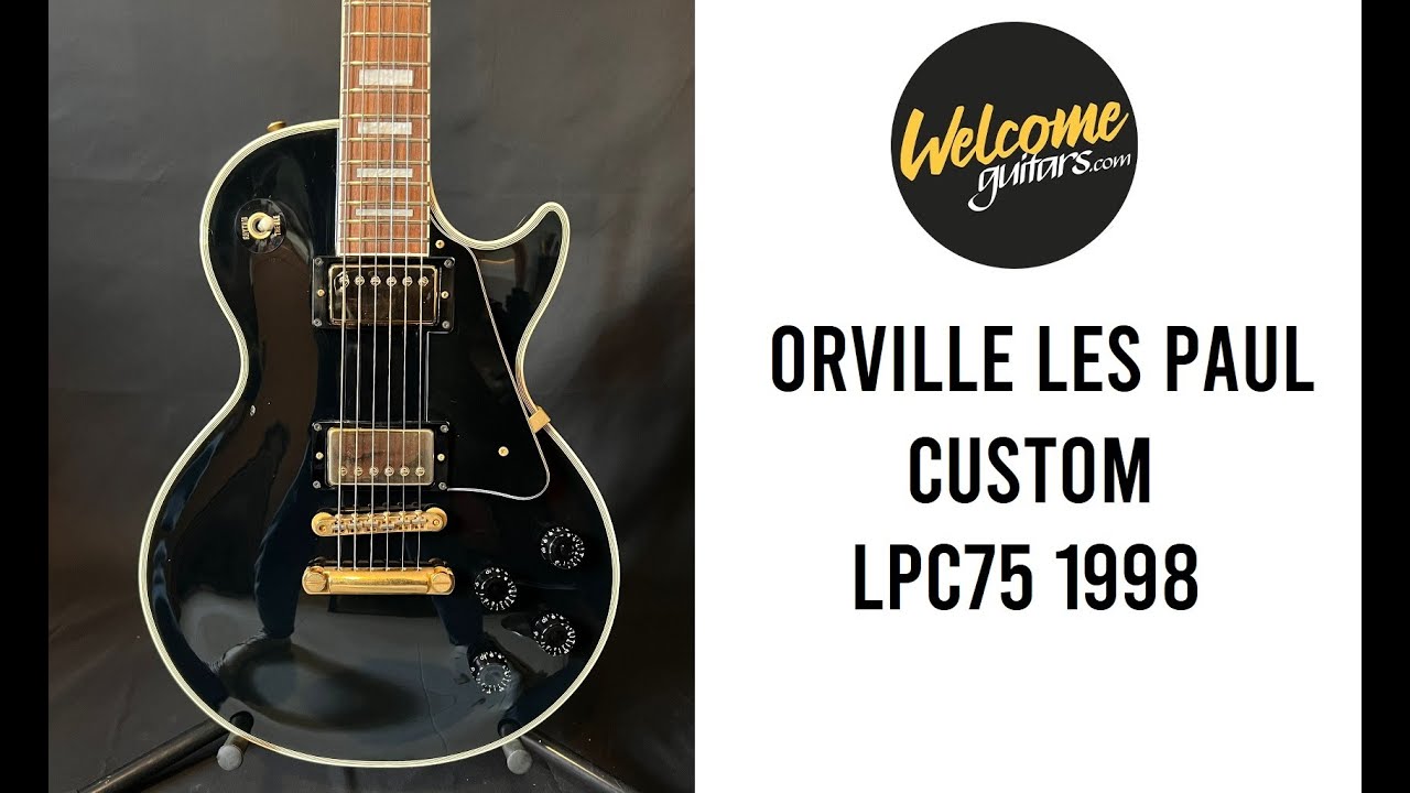 1998 Orville Les Paul Custom LPC75 Black