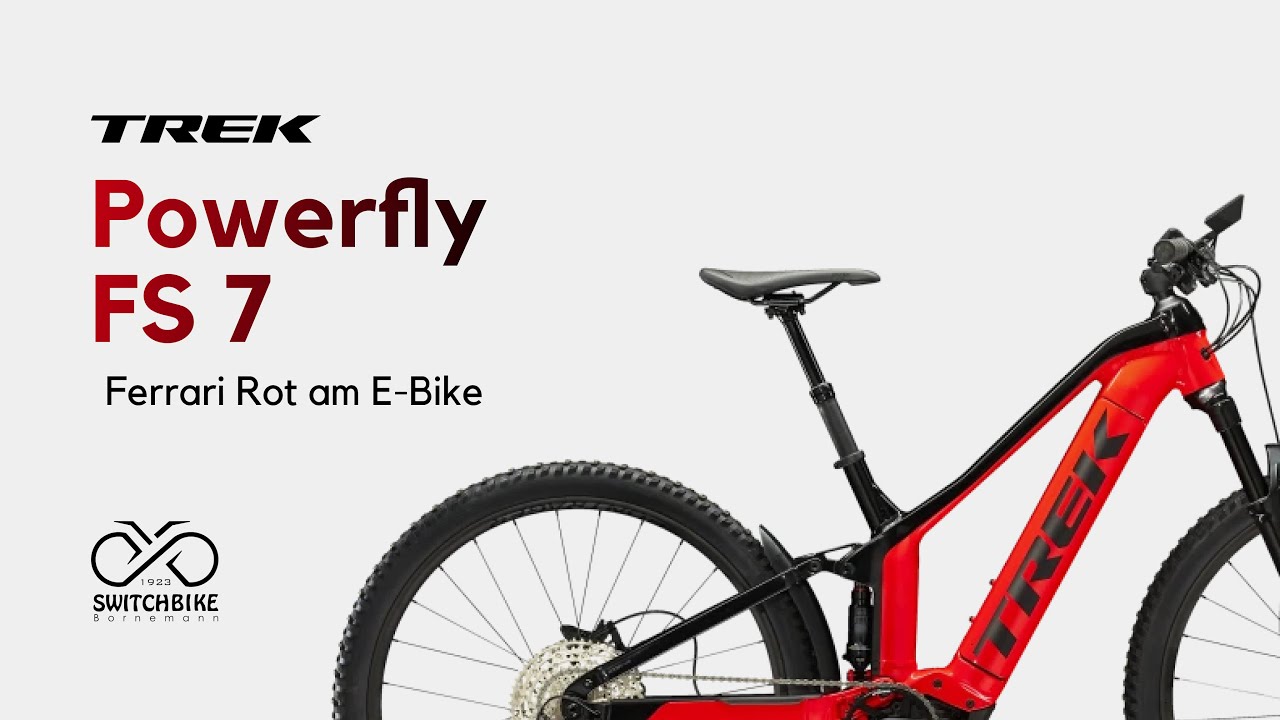 Ferrari rot TREK POWERFLY FS 7 2023 E-Bike Fully 6099€