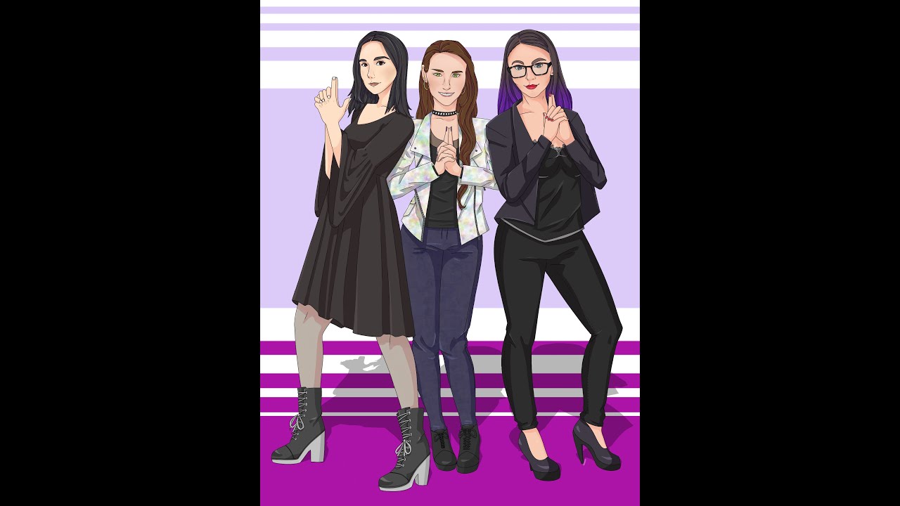Speedpaint of Safiya Nygaard, Cristine Rotenberg (SimplyNailogical) and Corinne Leigh (Threadbanger)