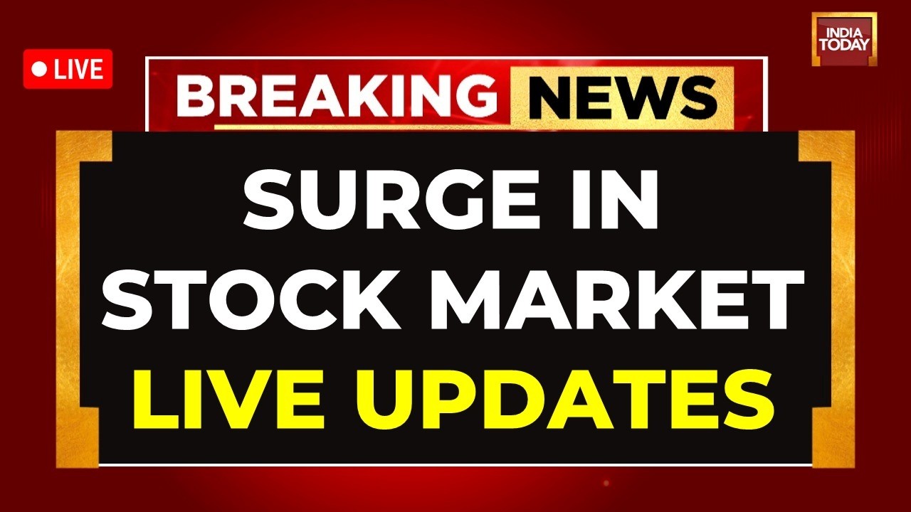 Stock Market News Today LIVE | Sensex surges 1,800 points | Bombay Stock Exchange LIVE | Nifty50