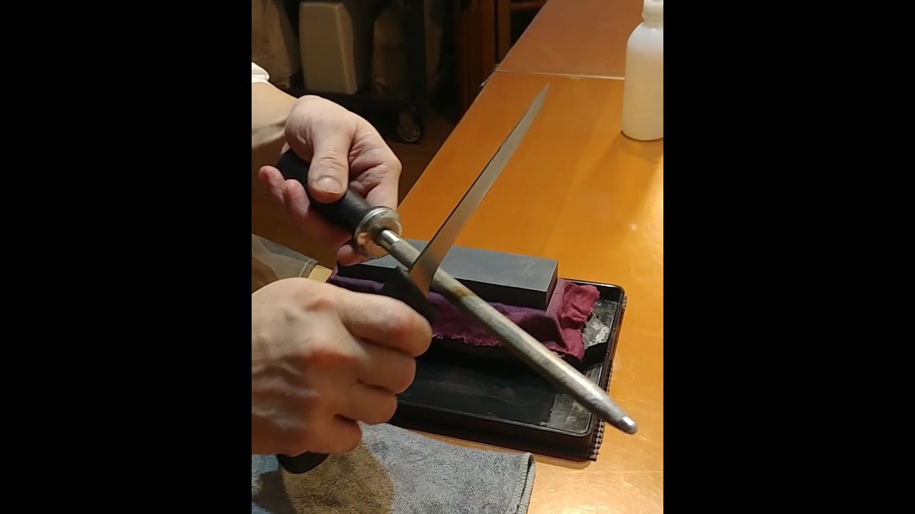 sharpening a boning knife  #磨刀 #knife #knifesharpening #香港 #hongkong