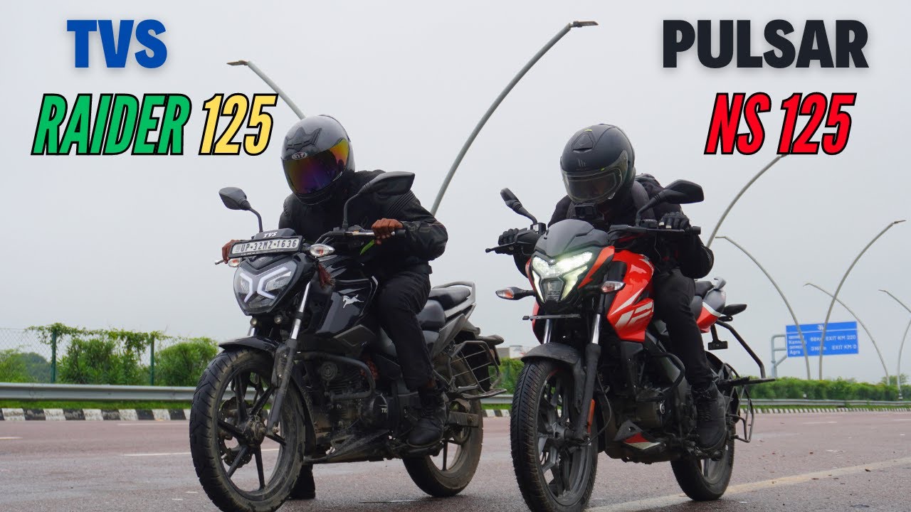 2024 Pulsar NS125 vs TVS Raider 125 Drag Race | Long Race |