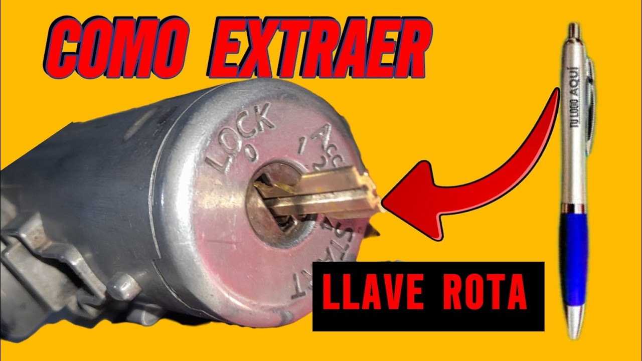 ✅️ COMO  EXTRAER  LLAVE  ROTA 🔑 DE SWITHC  DE ENCENDIDO 😱 ❗️ Muy  fácil ❗️