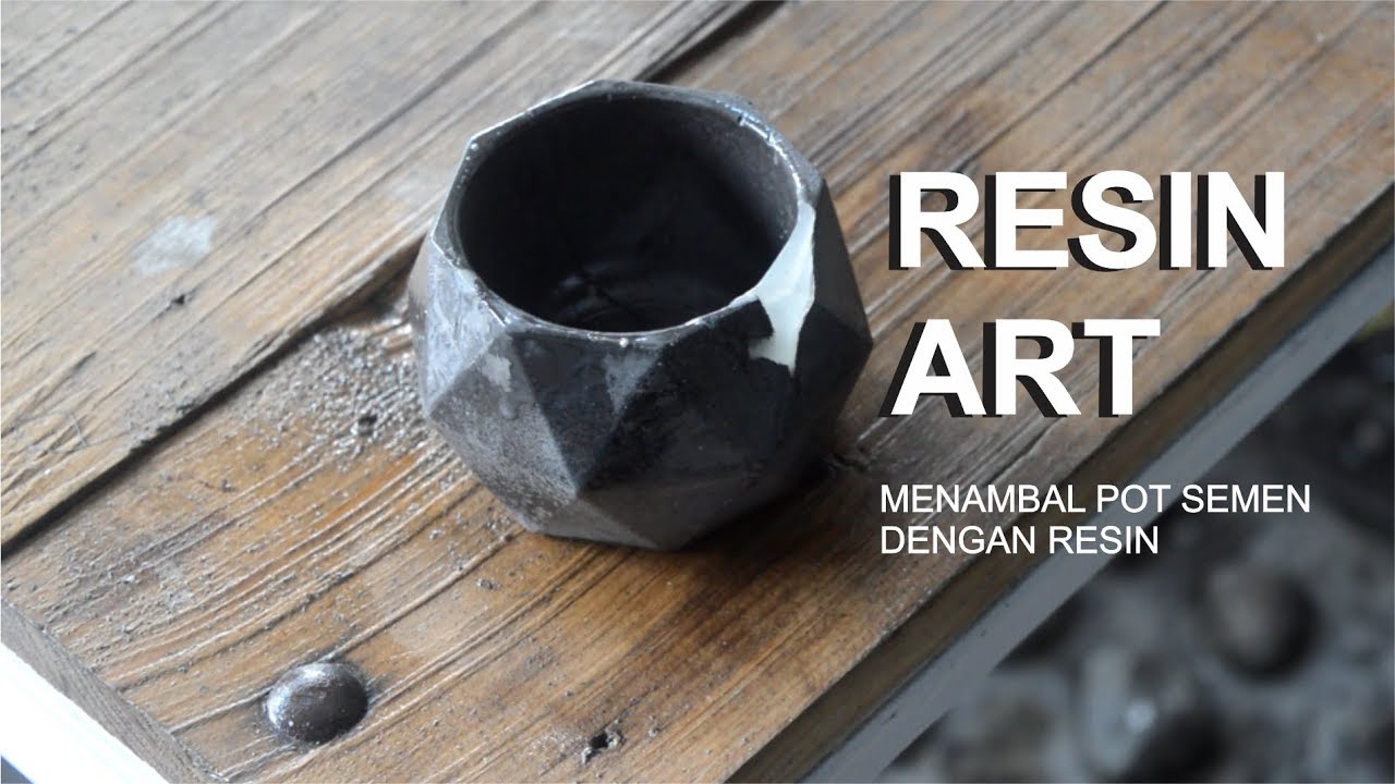 MENAMBAL POT SEMEN DENGAN RESIN